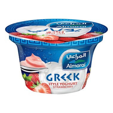 المراعي زبادي بنكهة الفراولة على الطريقة اليونانية، 150 غرام