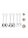 Pcs Stainless Steel Coffee Latte Spoon, Shovel Spoon and Fork Set Ice Cream Spoon Dessert Tea Sugar Fruit Fork for Party, Long Handle Coffee Creative Fruit Fork for Party and Kitchen 6 Inch