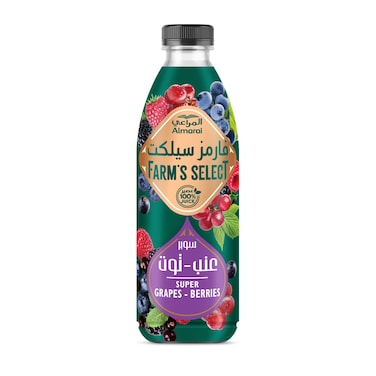 المراعي فارمز سليكت  سوبر عصير العنب والتوت ، 1 لتر