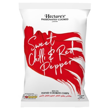 Hectares Hand Cooked Potato Chips Sweet Chilli and Red Pepper, 40g