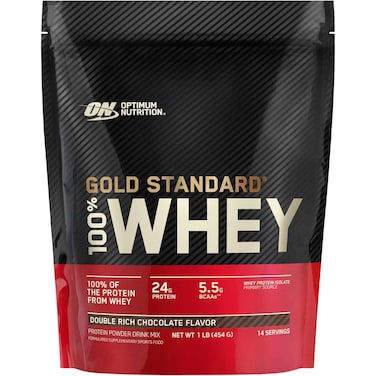Optimum Nutrition Gold Standard 100% Whey Protein Powder, Double Rich Chocolate (1 lb.), Package may vary