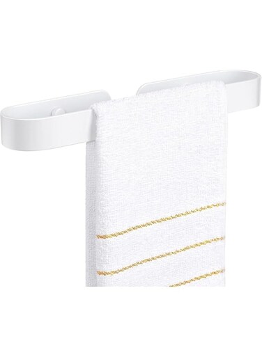 Rayyan Hand Towel Holder,Hand Towel Holder,Bath Towel Bar,Bathroom Towel Rack,Towel Holder for Bathroom,Stand Self Adhesive Screw Wall Mounted Towel Holder Stand for Bathroom Kitchen(12 Inch,White)