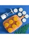 Press Mold Set with 6 Flower Pattern Stamps &acirc;&euro;&ldquo; DIY Cookie, Pastry &amp; Dessert Cutter &acirc;&euro;&ldquo; Food-Grade Plastic Hand Press Tool