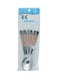 6-Piece Spoon Set Silver/Red 15cm