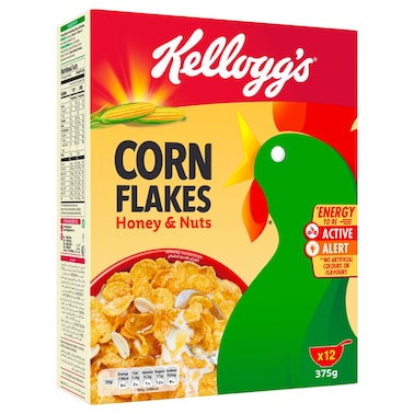 Kellogg's Honey and Nuts Corn Flakes, 375g