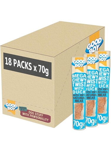 Armitage Good Boy Mega Chewy Twist with Duck Dog Treats - 1 unit