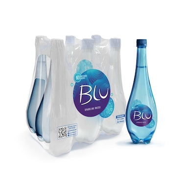 Oasis Blu Sparkling Water, 1L Pack of 6