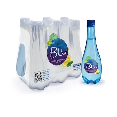 Oasis Blu Lemon Mint Flavoured Sparkling Water, 500ml, Pack of 6