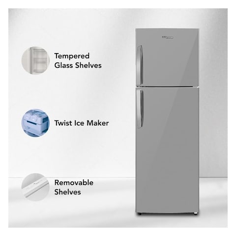 Super General Double Door Refrigerator SGR360I Inox 360L