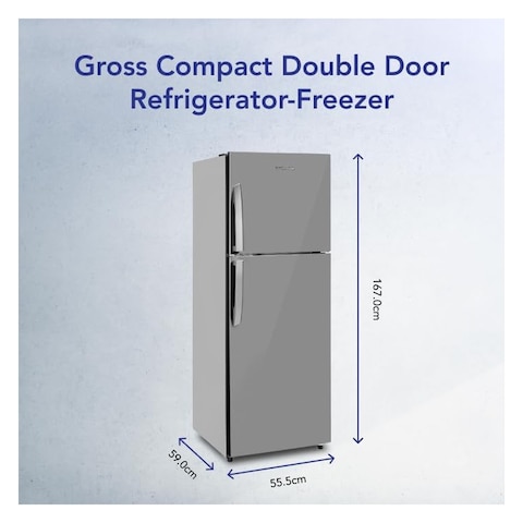 Super General Double Door Refrigerator SGR360I Inox 360L