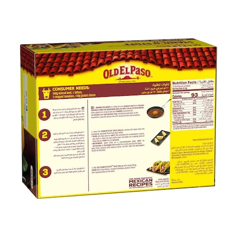 Old El Paso Mild Stand N Stuff Taco Kit with Garlic and Paprika, 312g