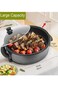 Electric Pizza Pan &ndash; Non-stick Cooker, Temp Control, Glass Lid, Grill, Bake, Fry, Family Size