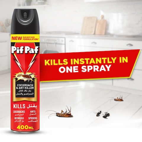 Pif Paf Cockroach &amp; Ant Spray Killer 400ml