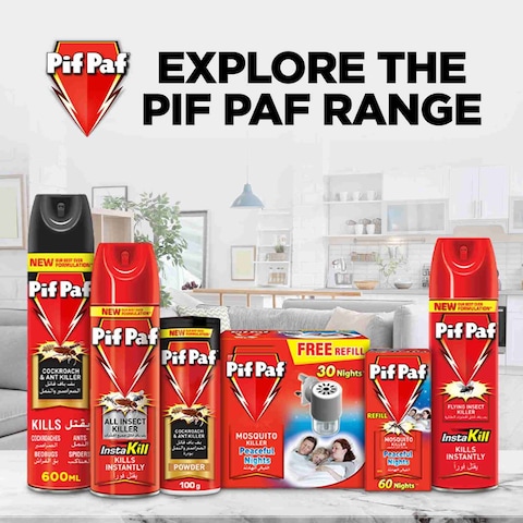 Pif Paf Cockroach &amp; Ant Spray Killer 400ml