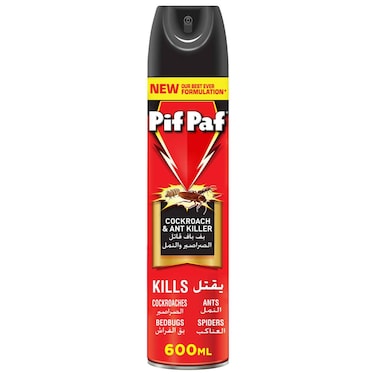 Pif Paf Cockroach &amp; Ant Killer Spray 600ml