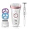 Braun Silk-Epil 9 SkinSpa Sensosmart 4-in-1 Epilator 9/980 Epilator with 8 Extra Shaver Heads, Rose Gold