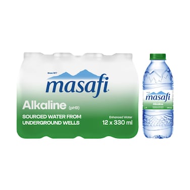 مسافي الكالايف مياه شرب قلوية 330 ملل حزمة من 12