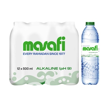 Masafi Alkalife Alkaline Water 500ml Pack of 12