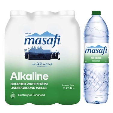 Masafi Alkalife Alkaline Water 1.5L Pack of 6