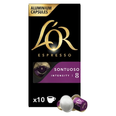L'or Sontuoso Espresso Coffee Capsule 10 Capsules, 52g