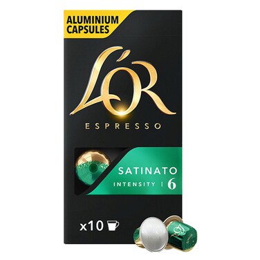 L'or Satinato Intensity 6 Espresso Coffee Capsules 10 Capsules, 52g