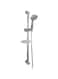 Fitto Adjustable Sliding Shower Set with Soap Dish, 3-Function Handheld Showerhead &amp; 1.5m Hose - Versatile Bathroom Fixture for Enhanced Shower Experience