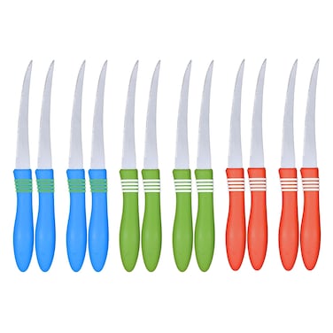 12 قطعة من سكاكين المطبخ