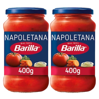 Barilla Napoletana Pasta Sauce with Italian Tomato and Basil 400g Pack of 2