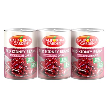 California Garden Dark Red Kidney Beans, 400g Pack of 3