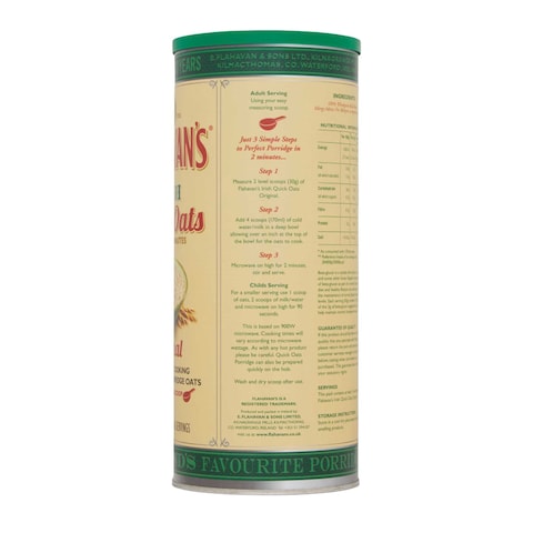 Flahavan&#39;s Irish Original Quick Oats, 500g