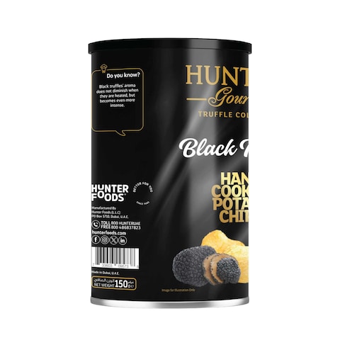 Hunter&#39;s Gourmet Black Truffle Hand Cooked Potato Chips, 150g