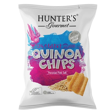 Hunter's Gourmet Peruvian Pink Salt Quinoa Chips, 75g
