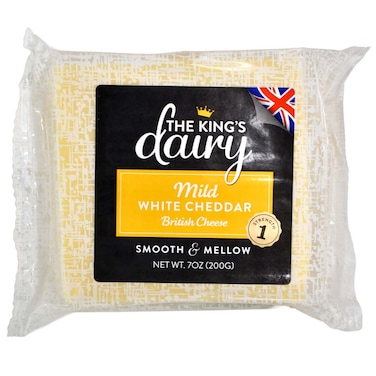 The King's Dairy Mild White Cheddar, 200g