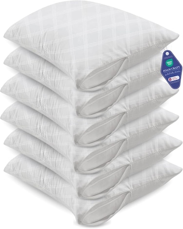 CRAFT Hotel Quality Quilted Pillow Protectors Set of 2 (50 x 75cm)
