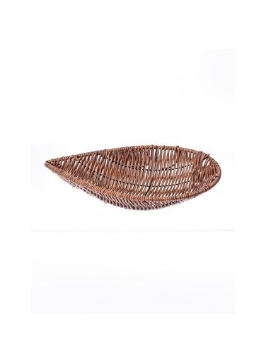Yubiso Wooden Finish Basket Storage - Set Of 2-25Cm X 5 Cm X 20 Cm Brown