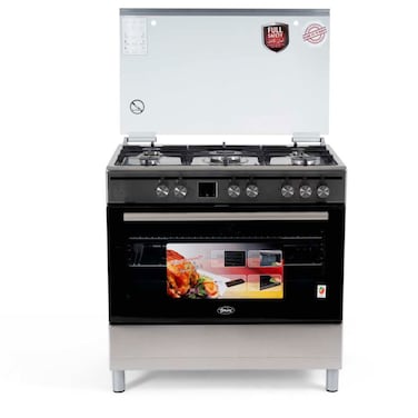 Terim Combination Cooker TERGE96ST Silver/Black 90cm