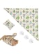 Bearded Dragon Hammock Swing Hanging Reptile Bed Lounger with Pillow Hooks &amp; Suction for Large Small Bearded Dragons Geckos Lizards Snakes (Beige)