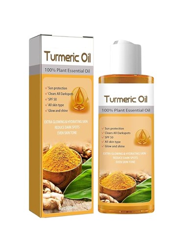 Azonee Turmeric Essential Oil, Turmeric Firming Anti-Aging Facial Oil, Turmeric Essence for Dark Spots Removal, Body Oil for Dry Skin, Facial Oil Moisturizer, Firming Anti-Aging Facial Oil