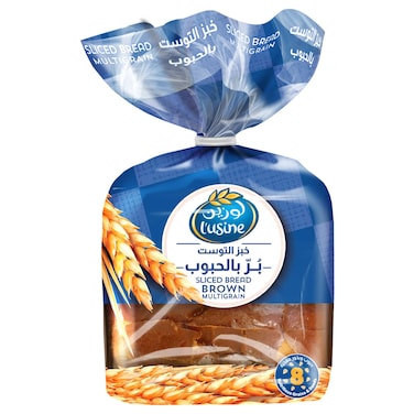 لوزين خبز أسمر مقطع متعدد الحبوب ، 275 غرام
