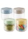 4 Pack 8 oz Glass Storage Jars with Airtight Lids, Perfect for Oats, Spices, Candy, and Meal Prep