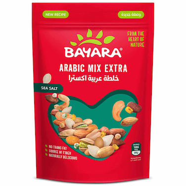 Bayara Arabic Mix Extra Sea Salt Mixed Nuts, 150g