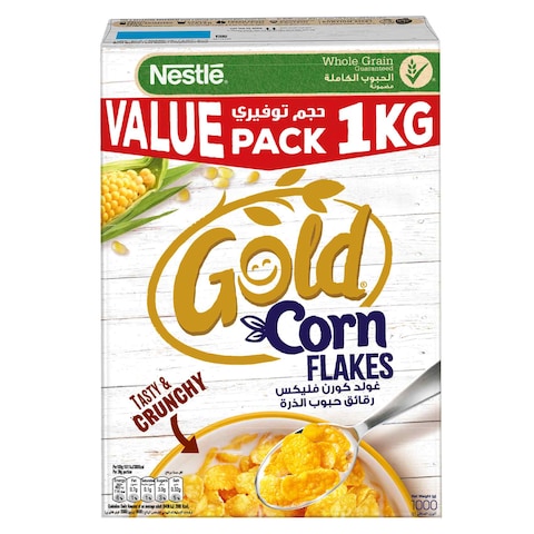 Nestle Gold Corn Flakes Breakfast Cereal, 1kg