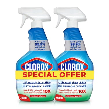 Clorox Multipurpose Spray Cleaner, 750ml Pack of 2
