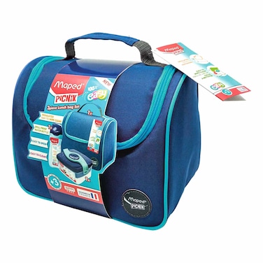 Maped Picnik Origins Lunch Bag Combo Set Blue and Green 3 Years and above