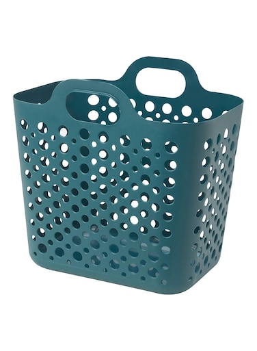 Generic Flexible Laundry Basket Turquoise 24 L