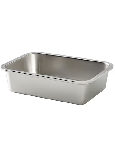 Generic Food Container Rectangular Stainless Steel 1 Liter