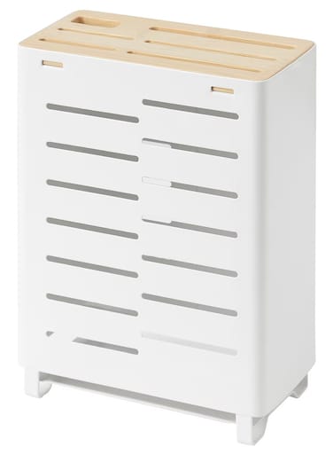 Generic Knife Holder Bamboo White Colour 23cm