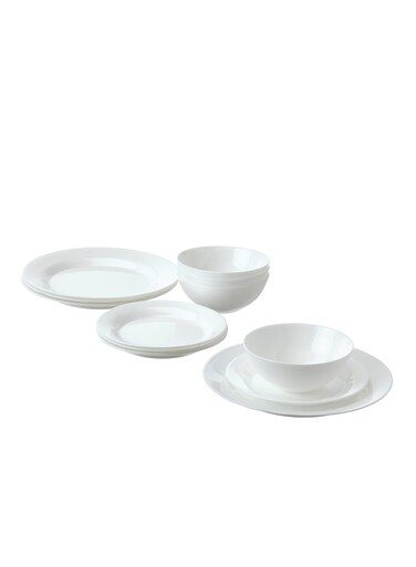 Buy Generic 12 Piece Service And Bowl White Online | Carrefour UAE