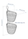 Generic Basket Hanging Set Of 2 Handmade Bamboo