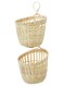 Generic Basket Hanging Set Of 2 Handmade Bamboo
